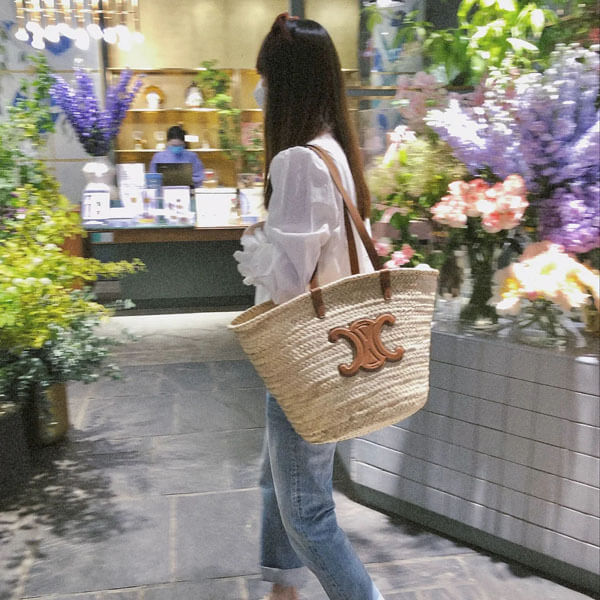 【大人気！セリーヌ】セリーヌ かごバッグ 偽物 トリオンフ バスケット Large Triomphe バスケット 192492CGG.04LU